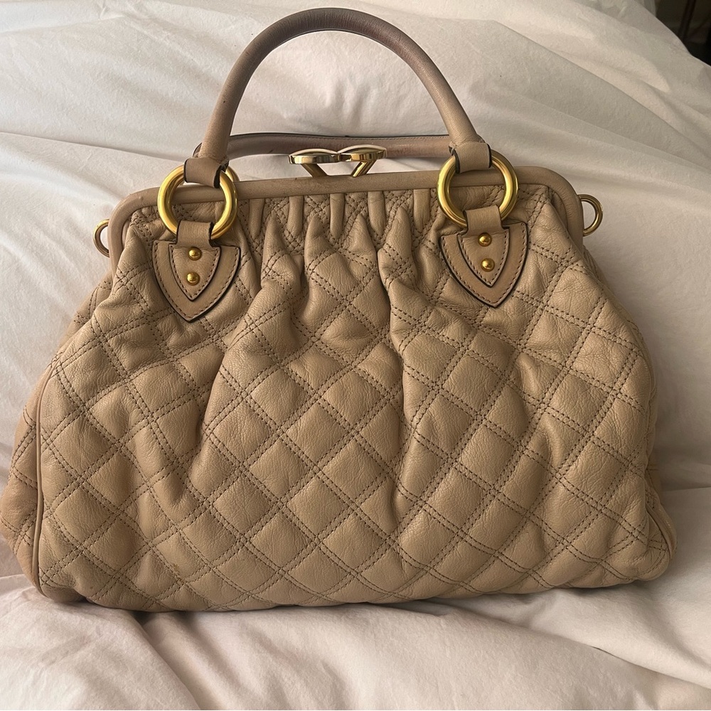 Marc Jacob Quilted Tan Handbag
